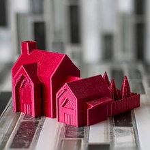 Haus Architektur Gebäude Design minimalistisch Modell modern Miniatur Familie Hinterhof 3d print model - Mito3D