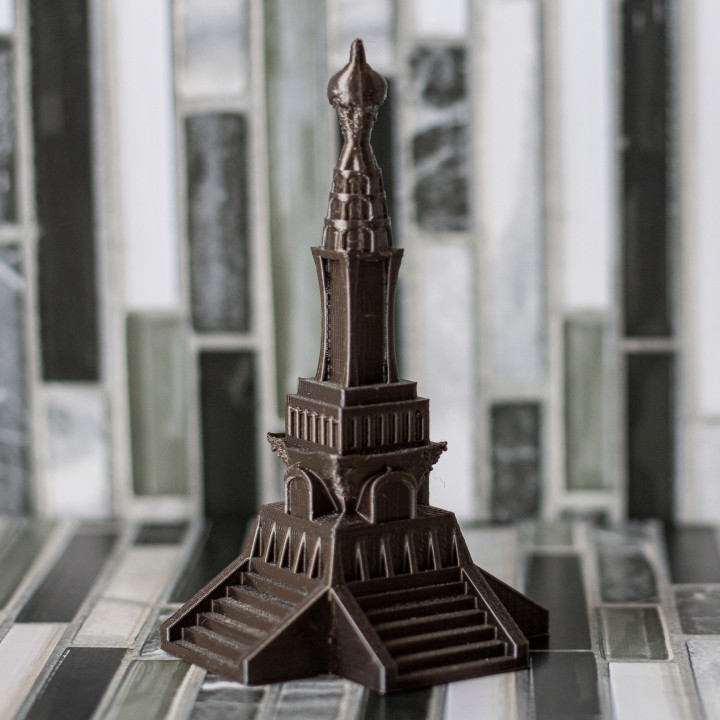 kule mimari bina tasarım minimalist model modern anıt minyatür karmaşık 3D print model - Mito3D