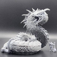 wyrm mağaza yaratık Ejderha Zindanlar fantezi canavar ölçekler 3d print model - Mito3D