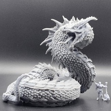 wyrm store creature dragon dungeons fantasy monster scales 3d print model - Mito3D