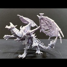 scheletrico Drago posa 3 negozio creatura fantasia giochi mini mostro scheletro non morti miniatura tavolo 3d print model - Mito3D