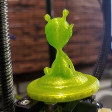 alien3d decorative extruder knob ender 3d print model - Mito3D