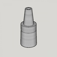 mya grande Talla narguile conversión articulación lavable manguera 3d print model - Mito3D