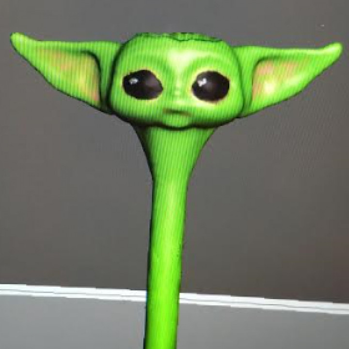 bébé yoda golf tee 3D print model - Mito3D