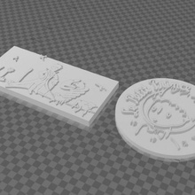 prince stamps 3d print model - Mito3D