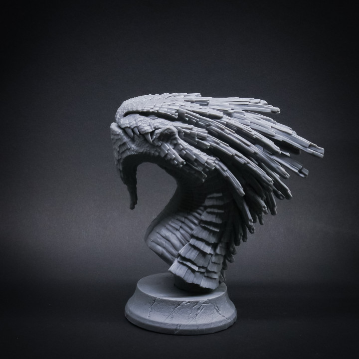 crystal dragon sports & outdoor anatomy animal beast bust creature figurine monster stone character miniature sla resin dlp tale tabletop dnd vlado turek 3D print model - Mito3D