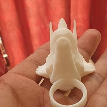 Triceratops Ring Weihnachten Geschenk Schmuck Ornament Dekor Remix 3d print model - Mito3D