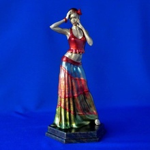 Danseur boutique mode art corps femelle figurine joli sculpture sexy statue femme personnage sculptures performance Danse vêtements charme gitan 3d print model - Mito3D