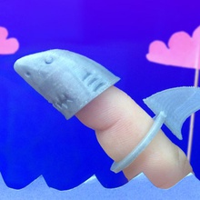 finger shark toys & games zheng3 beautiful-creatures 3d print model - Mito3D