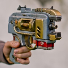 Obliger ultimatum extérieur mondes Jeu pistolet soutenir réplique 3d print model - Mito3D