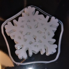 snowflake christmas decoration decorations tree 3d print model - Mito3D