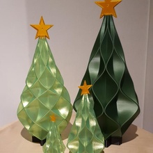 christmas tree 1 & 2 2019 decoration lights festive holidays 3d print model - Mito3D