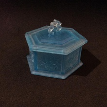 mini ghiacciaia traslucido regalo scatola Camera letto gioielleria inverno neve ghiaccio cristallo resina congelato trasparente 3d print model - Mito3D