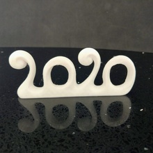 2020 yıl heykel Sanat hediye Noel yeni Bayram Ignadeco 3d print model - Mito3D