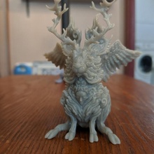Wolpertinger animal criatura fofa decorativo fantasia scifi ornamentado jackalope coelho 3d print model - Mito3D