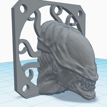 estrangeiro cabeça 40mm ventilador mortalha guarda alienígenas phunxter 3d print model - Mito3D