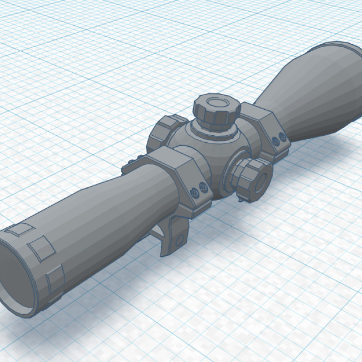 rifle scope 3D print model - Mito3D
