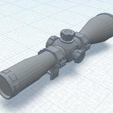 rifle scope 3d print model - Mito3D
