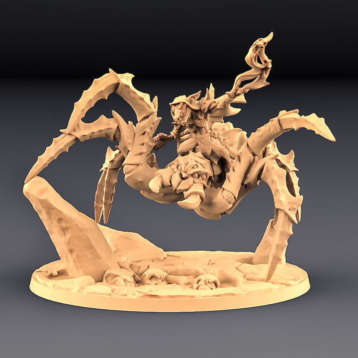 zipzap paura Skullspider tavolo epico goblin mini miniature montare cranio non morti Magia miniatura ragno minis patreon sillabare dnd esploratore negromante artigiano gilda artefice 3D print model - Mito3D