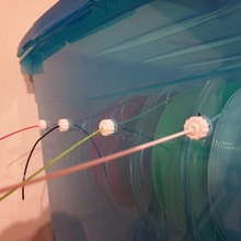 dry box filament pla feeding air fillament petg screwless tight drybox kis airtight 3d print model - Mito3D