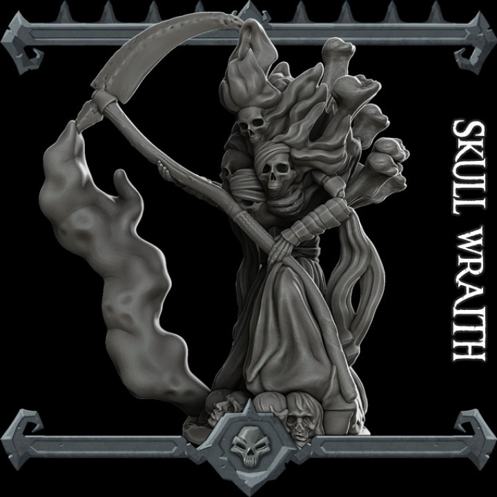 skull wraith tabletop 3D print model - Mito3D