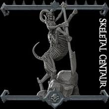 deluxe scheletrico centauro tavolo 3d print model - Mito3D