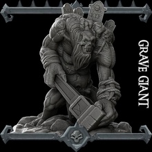 deluxe grave giant tabletop 3d print model - Mito3D