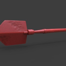 Steampunk pá acessório estatueta jogos rpg ferramenta arma miniatura 3dprint Antiguidade militares Função 3d print model - Mito3D