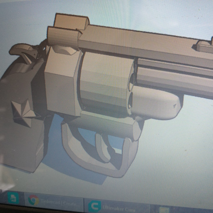 38 spécial pistolet revolver police 3D print model - Mito3D