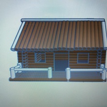 chasse cabine forêt loge 3d print model - Mito3D
