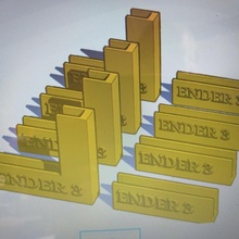 ender 3d impresión cama clips ender3 vaso 3d print model - Mito3D
