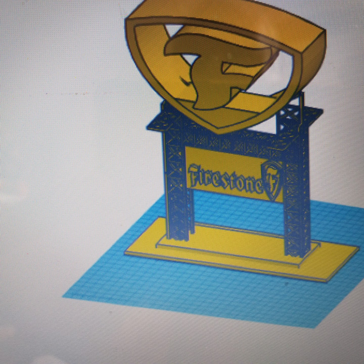 ateş taşı reklâm portal lastikler 3D print model - Mito3D