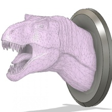 tyrannosaurus rex bust trex tyrannosaur 3d print model - Mito3D