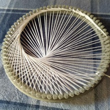 string art knitting weawing frame circular ag stringart 3d print model - Mito3D