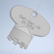 faucet aerator tap key - cl rateur clef aerateur mousseur 3d print model - Mito3D