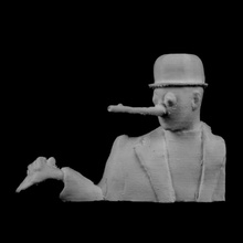 oscar ii museu magritte bruxelas bélgica scan 3d print model - Mito3D