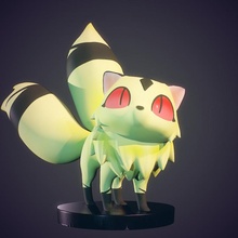 kirara anime cat cute fox patreon sango inuyasha elcronaccg 3d print model - Mito3D