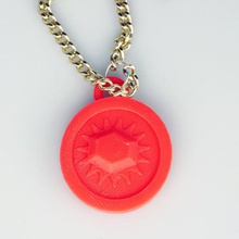 amanda's small red pendants jewellery 3d print model - Mito3D