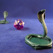 magia coleta cobra token tampo mesa zheng3 mtg magicthegathering 3d print model - Mito3D