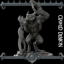 clawed demon tabletop 3d print model - Mito3D