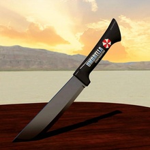 resident evil machete props & cosplay functional knife blade umbrella corporation 3d print model - Mito3D