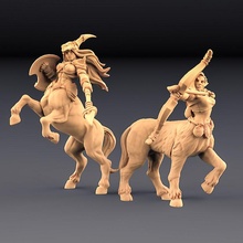 yay Burcu Khararis 2 Centaurides kahramanlar Ayarlamak Amazonlar Kickstarter masaüstü ejderhalar Zindanlar şekil orman Hanım mini minyatürler mitoloji vahşi Odun minyatür centaur minis 3d print model - Mito3D