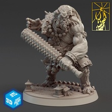oni masaüstü yaratık Ejderha dövüşçü minyatürler canavar dövme imparatorluk titan 3d print model - Mito3D