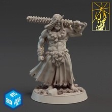 Ronin masaüstü Ejderha fantezi dövüşçü kahraman minyatürler dövme imparatorluk titan kavgacı 3d print model - Mito3D
