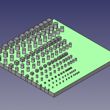 test pattern 3d print model - Mito3D