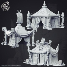 medieval tents tabletop epic fantasy house play terrain patreon dnd cast pathfinder 3d print model - Mito3D