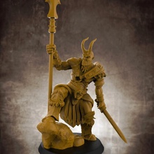 male barbarian 32mm scale miniature tabletop 3d print model - Mito3D