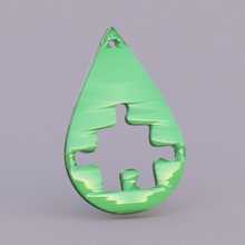 puzzle boucle d'oreille mode pendentif bijoux boucles d'oreilles pendentifs idealab 3d print model - Mito3D