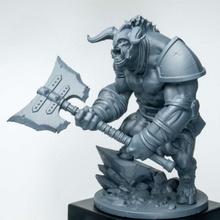 hulk minotaur hero tabletop axe beast creature dragons dungeons miniatures wargames warrior miniature wow horde dnd pathfinder tauren 3d print model - Mito3D