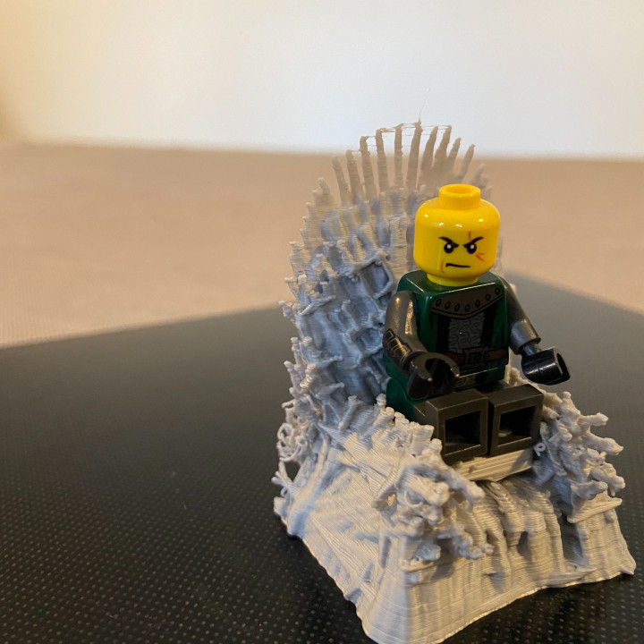 hierro trono Lego compatible Game of Thrones asiento legoseat ironlego 3D print model - Mito3D